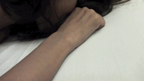 An Asian Born Slut With A Shaved Vagina And Dark Hair Awaits Penetratio