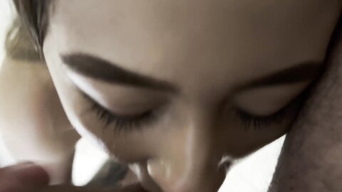 Asian Girl Sucks Great And Gets Rewards Cum In Mouth And On Face