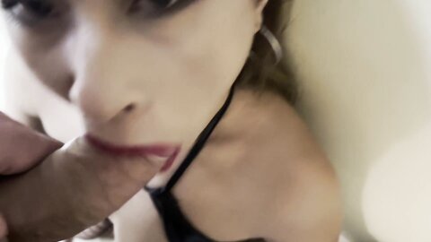 Asian Girl Sucks Great And Gets Rewards Cum In Mouth And On Face