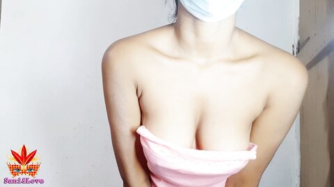 රෝස ස්කිනියට එයාගේ ලස්සන Sri Lankan Beautiful Babe New With Pink Skinny