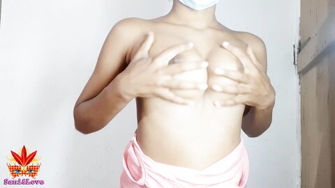 රෝස ස්කිනියට එයාගේ ලස්සන Sri Lankan Beautiful Babe New With Pink Skinny