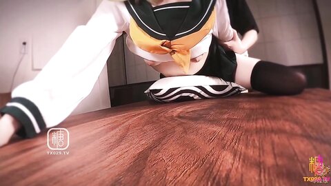 【极品❤️淫娃学妹】鸡教练✨ 女友Cos成憧憬的魔法少女 吸吮嫩穴蜜汁 肏穴攻速加倍 紧夹肉棒后入极深内射子宫
