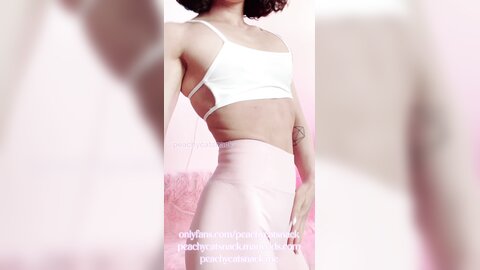 Cute And Petite Asian Muscle Girl Flexes And Flashes Her Tits And Pussy