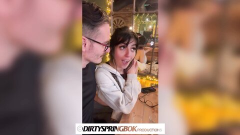 Aaliyah Yasin Gets Fingered At The Busy Restaurant