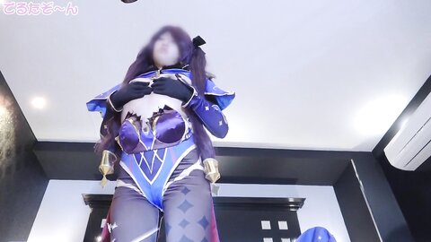 4525168-0 50% OFF! **pzzyxqx*z* Slender, submissive, obedient and nice layer♪ This time we had a live Nakadashi ejaculation in a Haragami Mona cosplay!