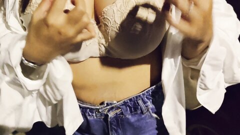I Showed Off On The Street Let Him Touch My Tits And Suck My Pussy