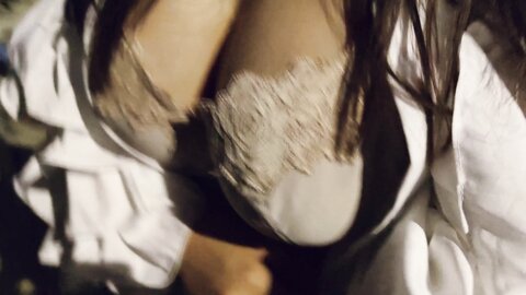 I Showed Off On The Street Let Him Touch My Tits And Suck My Pussy