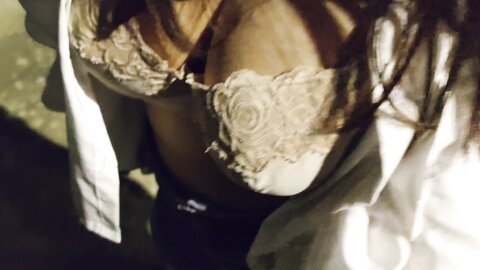 I Showed Off On The Street Let Him Touch My Tits And Suck My Pussy