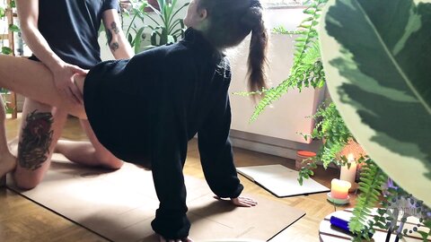 11 08 Miomiouwu  Sensual Yoga Ended Up With Deep And Filling Creampie
