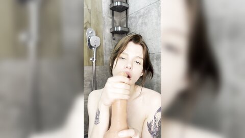 Anibutler  My Biggest Dildo In Shower In *** Outfit