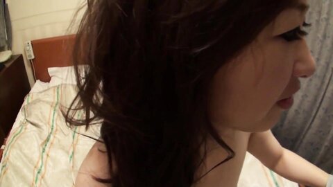 Skinny Japanese Babe Rides A Big Dick