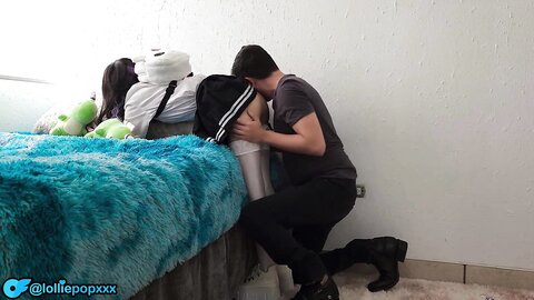 Petite Girl Being Spanked On Her Beautiful Ass And Get His Cumming Insi