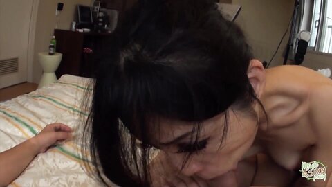 Special Blowjob Technique Made It Hard For Him Not To Cum On The Asian