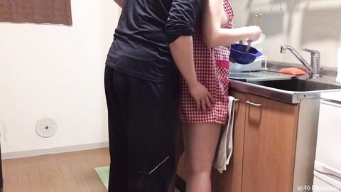 Disturbing The New Wife While Cooking Blowjobstanding Doggycunnilingus