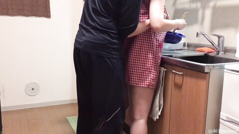 Disturbing The New Wife While Cooking Blowjobstanding Doggycunnilingus