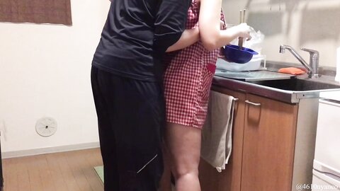 Disturbing The New Wife While Cooking Blowjobstanding Doggycunnilingus