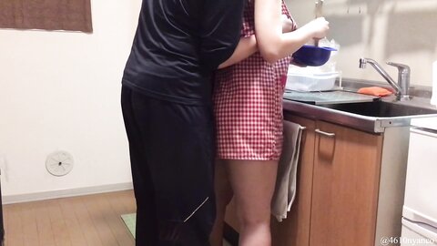 Disturbing The New Wife While Cooking Blowjobstanding Doggycunnilingus