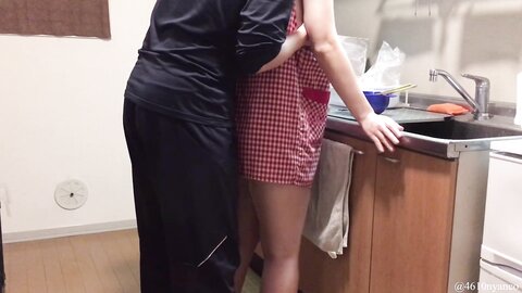 Disturbing The New Wife While Cooking Blowjobstanding Doggycunnilingus