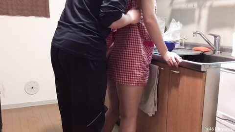 Disturbing The New Wife While Cooking Blowjobstanding Doggycunnilingus