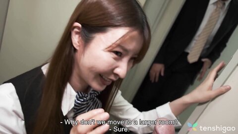 Japanese Office Lady Akari Amamiya Had Crazy Sex With Collegue In Offic