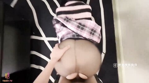 清纯可爱邻家美少女『小敏儿』✅姐弟乱伦 淫欲姐姐的性启蒙 内射黑丝表姐 精液顺着嫩穴流出，黑框眼镜超反差