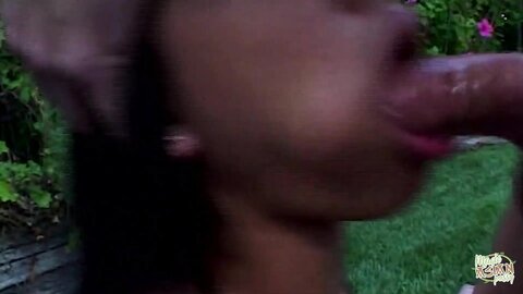 Raunchy Asian Cutie With Big Saggy Tits Loves Taking Hard Dick Outdoors