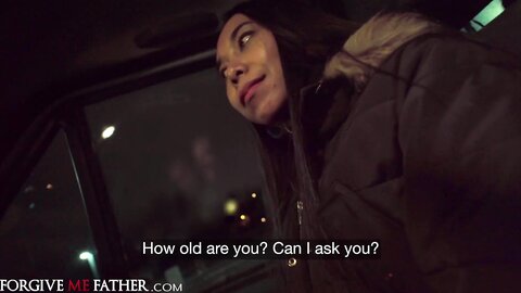 Big Ass Asian Hitchhiker Blowjob And Hard Fuck In Van After Public Pick Up