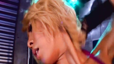 Naughty Japanese Stripper Pleases Her Hairy Sy With A Big Toy