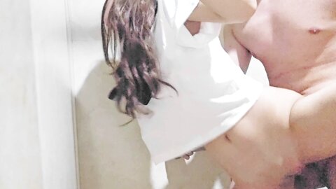 Asian Girl Fucks A Fan And Gets Accidental Creampie