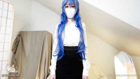 极品网红美少女『柚子猫』✅甘雨的致命失误，强迫穿上Ol制服被侵犯，被大鸡巴当成鸡巴套子随便使用