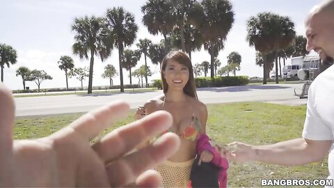 Tiffany Rain Chinese Tourist Gets Scooped By The Bus Bb