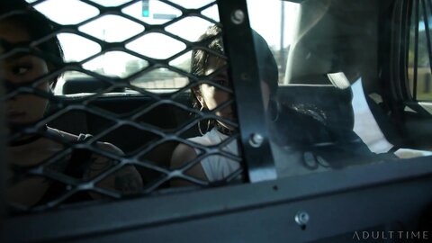 Girl Under Arrest Gina Valentina Amp Honey Gold Double Team A Cop Cock