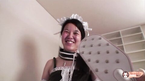 Pervy Maid Whips Her Master And Makes Him Lick And Toy Her Sweet Cunt