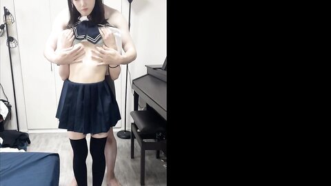 4550484 [individual photo]**pzzyxqx*z* Calm and innocent beauty 4 "My cock is hard..." In a freshly graduated sailor suit, a hard cock poked her and she easily came inside and came inside in large quantities.