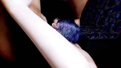 Sex In The Bus With A Blue Haired Girl
