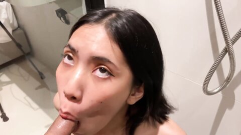 Horny Asian Passionate In Bathroom Then She Said Cum In My Pussy Please Bellamissu