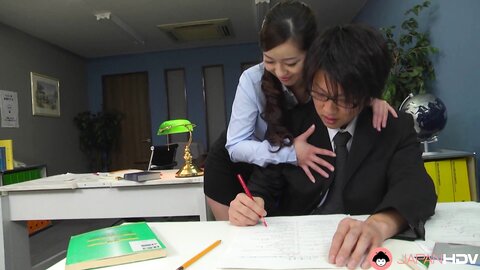 Japanese Teacher Maria Ono Blows A Students Dick Uncensored Blowjob Porn By V