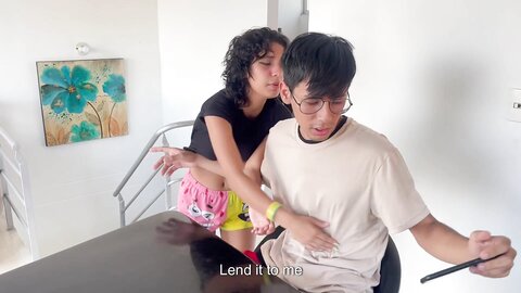 Little Stepsister Has To Pay For Her New Cell Phone With Hard Sex With