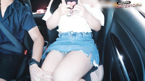 Car Sex Big Beautiful Pussy Breast Is Nice To Suck