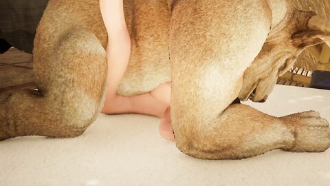 Asian Girl Has Sex With A Big Furry Minotaur Pt