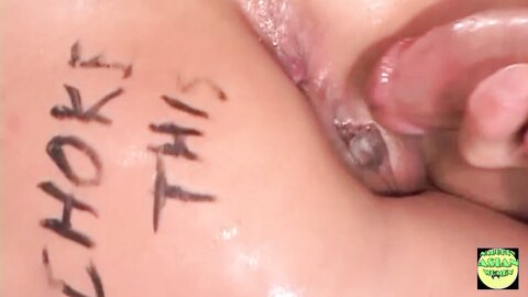 Asian Floozy In Pink Lingerie Writes An Insction On Her Butt And Gets Slammed Anally
