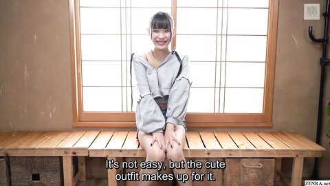 Skinny Japanese Newhalf Interview And Handjob Foreplay