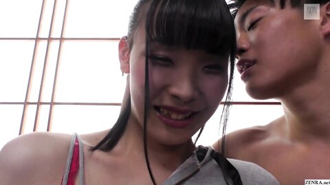 Skinny Japanese Newhalf Interview And Handjob Foreplay