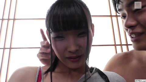 Skinny Japanese Newhalf Interview And Handjob Foreplay