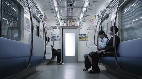 MOON-035 Last Breast Seduction Train - F-Cup Beautiful Girl And F-Cup Beautiful Girl In An Empty Car Alone...