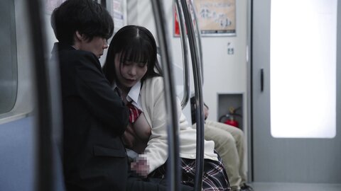 MOON-035 [4K] Last Breast Seduction Train - F-Cup Beautiful Girl And F-Cup Beautiful Girl In An Empty Car Alone...
