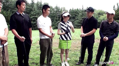 Massive Outdoor Facial Kake For Skinny Japanese Teens By Many Old Guys