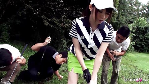 Massive Outdoor Facial Kake For Skinny Japanese Teens By Many Old Guys