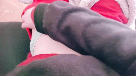 Pov Girl Touching Herself In The Sofa While Roommate Is Taking A Shower