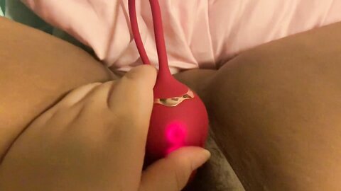 Teen Asian Girl Plays With Her Pussy Using Her New Rose Toy